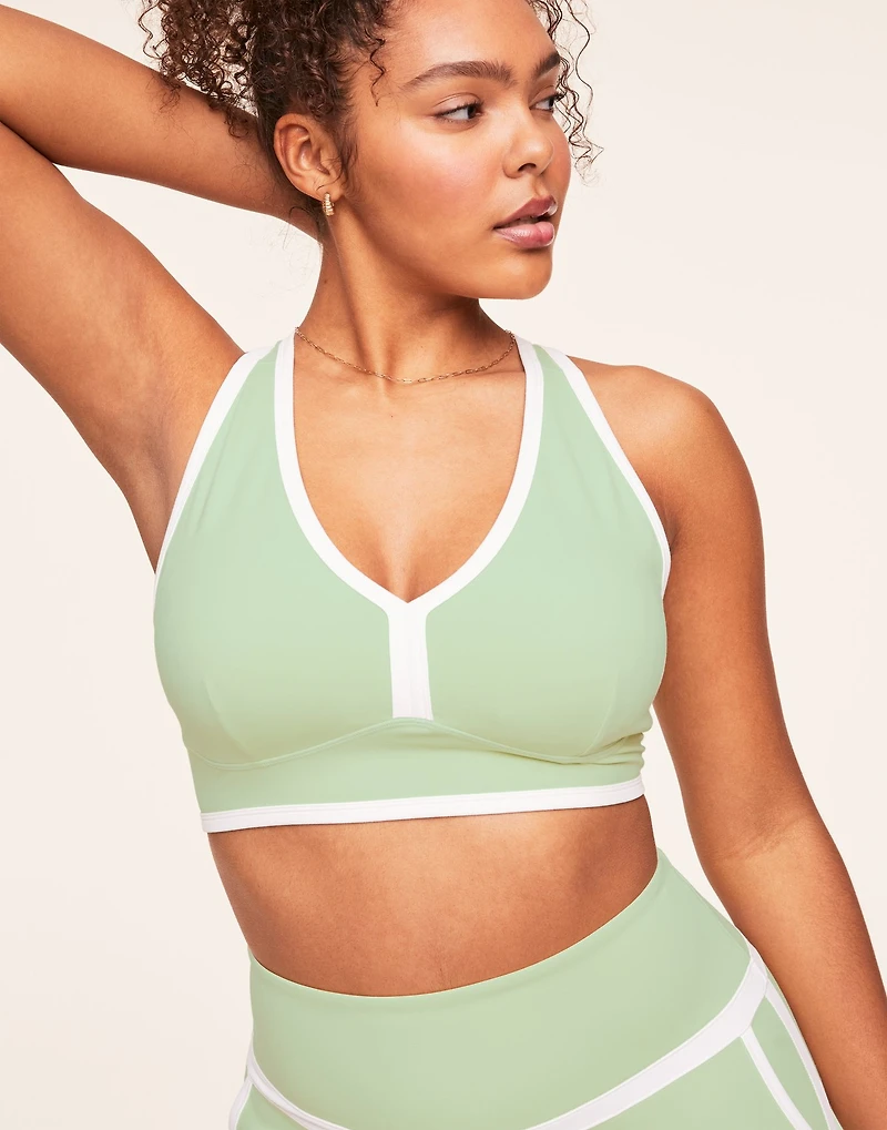 Tori Plunge Sports Bra Lined Plus