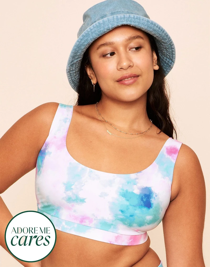 Rivka Reversible Square Necktop Bralette Swim Top