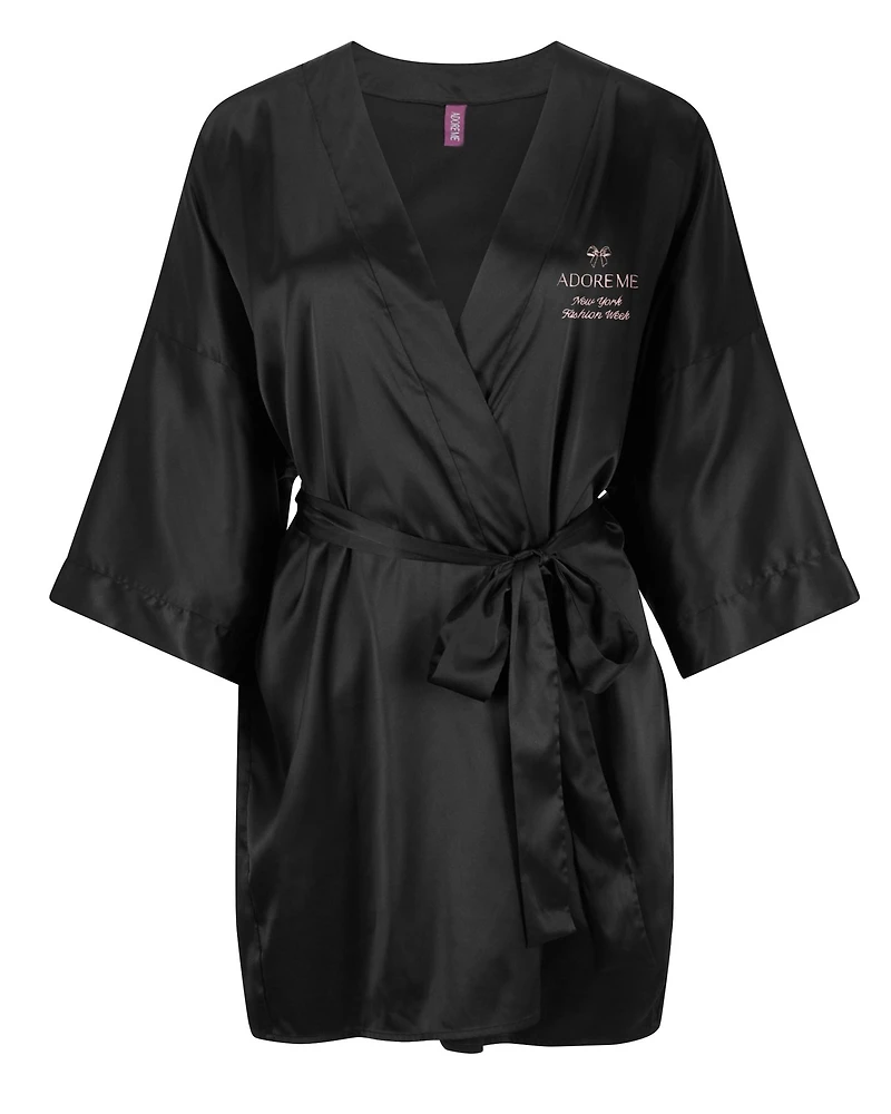 NYFW Satin Robe Plus