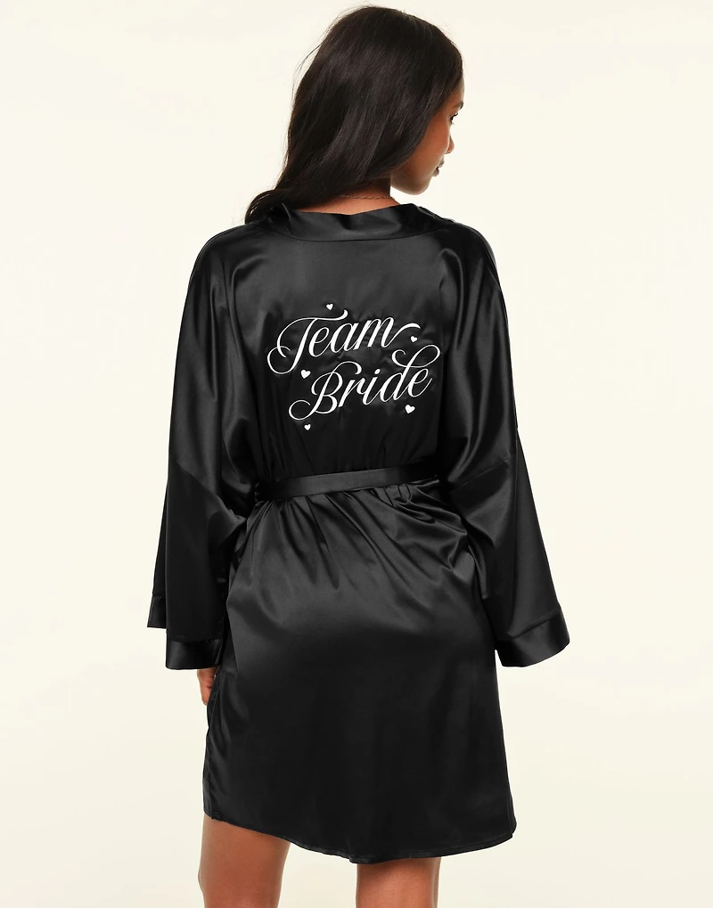 Team Bride Satin Robe