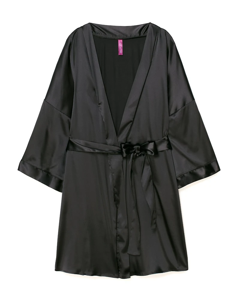 Team Bride Satin Robe Plus