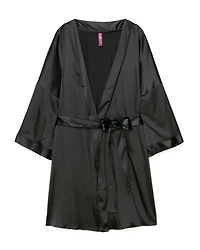 Team Bride Satin Robe Plus