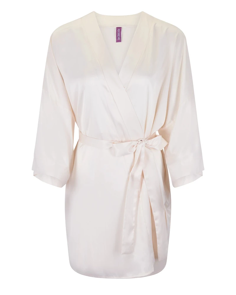 Bride Satin Robe Plus