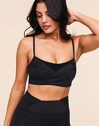 Nebula Ruched Sports Bra Contour