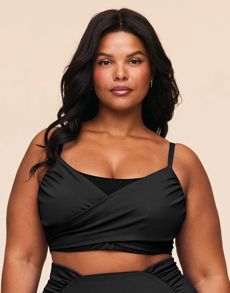 Nebula Ruched Sports Bra Contour Plus