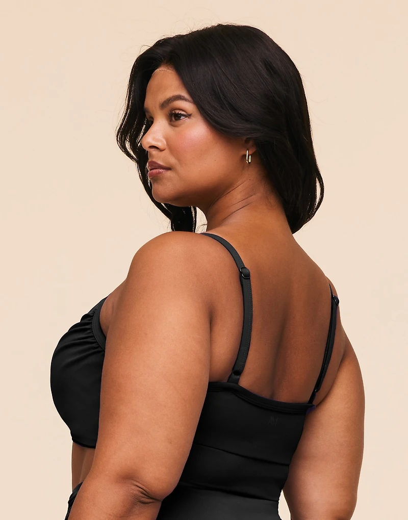 Nebula Ruched Sports Bra Contour Plus