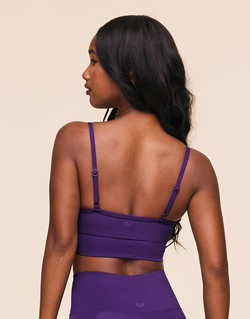 Nebula Ruched Sports Bra Contour