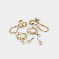 Alalentar Gold/Clear Multi Women's Earrings | ALDO Canada