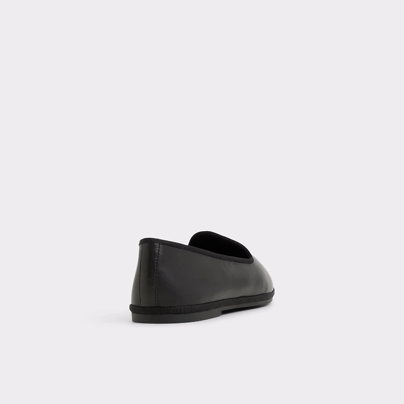 Aurabelle Black Leather Smooth Women's Loafers & Oxfords | ALDO Canada