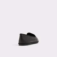 Aurabelle Black Leather Smooth Women's Loafers & Oxfords | ALDO Canada