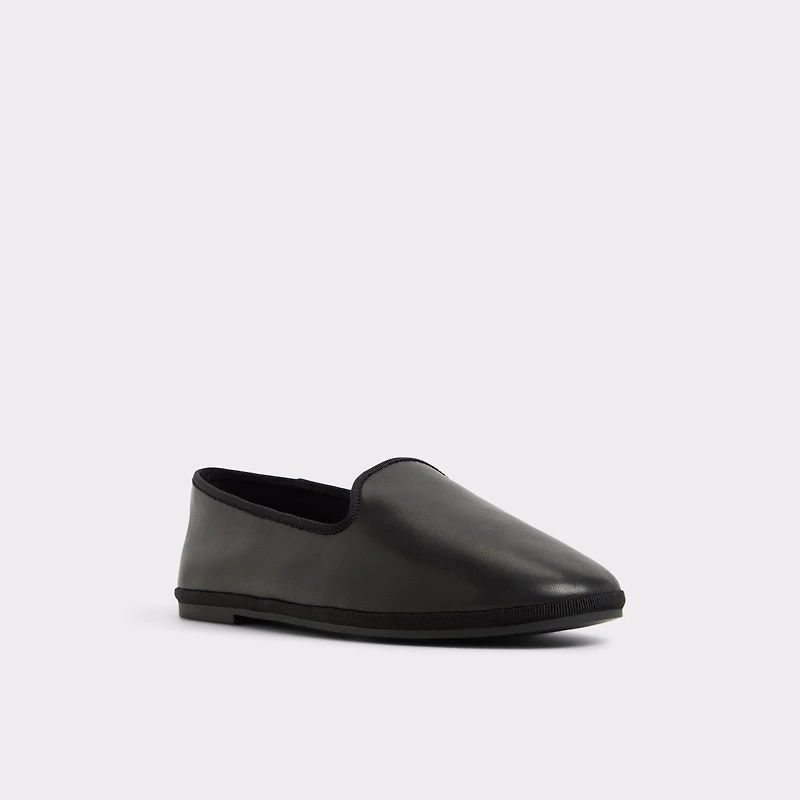 Aurabelle Black Leather Smooth Women's Loafers & Oxfords | ALDO Canada