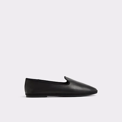 Aurabelle Black Leather Smooth Women's Loafers & Oxfords | ALDO Canada