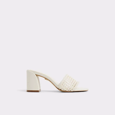 Beachdate White/Bone Women's Block heels | ALDO Canada