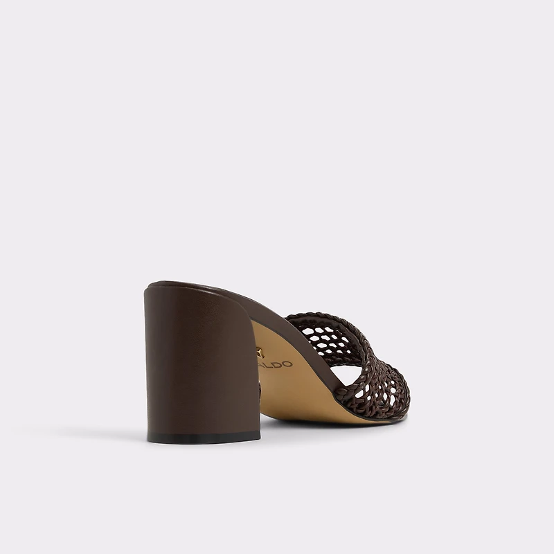 Beachdate Dark Brown Women's Block heels | ALDO Canada