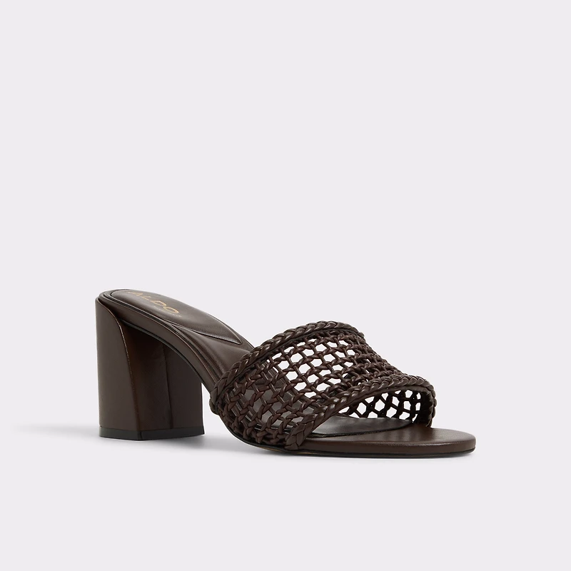 Beachdate Dark Brown Women's Block heels | ALDO Canada