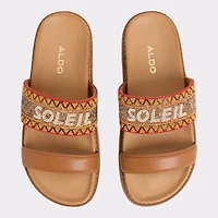 Beachvacay Brown Multi Women's Footbed sandals | ALDO US