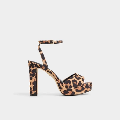 Chicgleam Brown Multi Women's Platform sandals | ALDO Canada