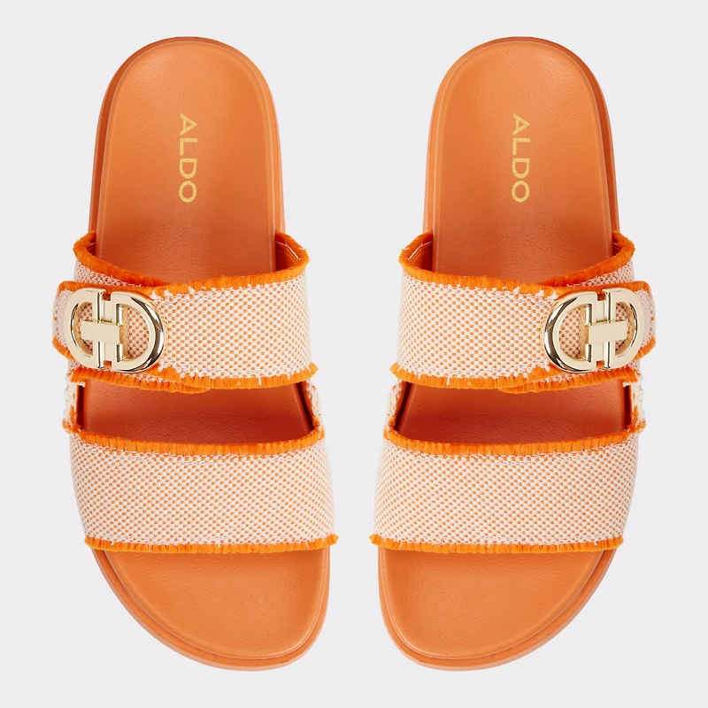 Daisymae Orange Women's Footbed sandals | ALDO US