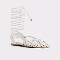 Dragostee White/Bone Women's Flats | ALDO US