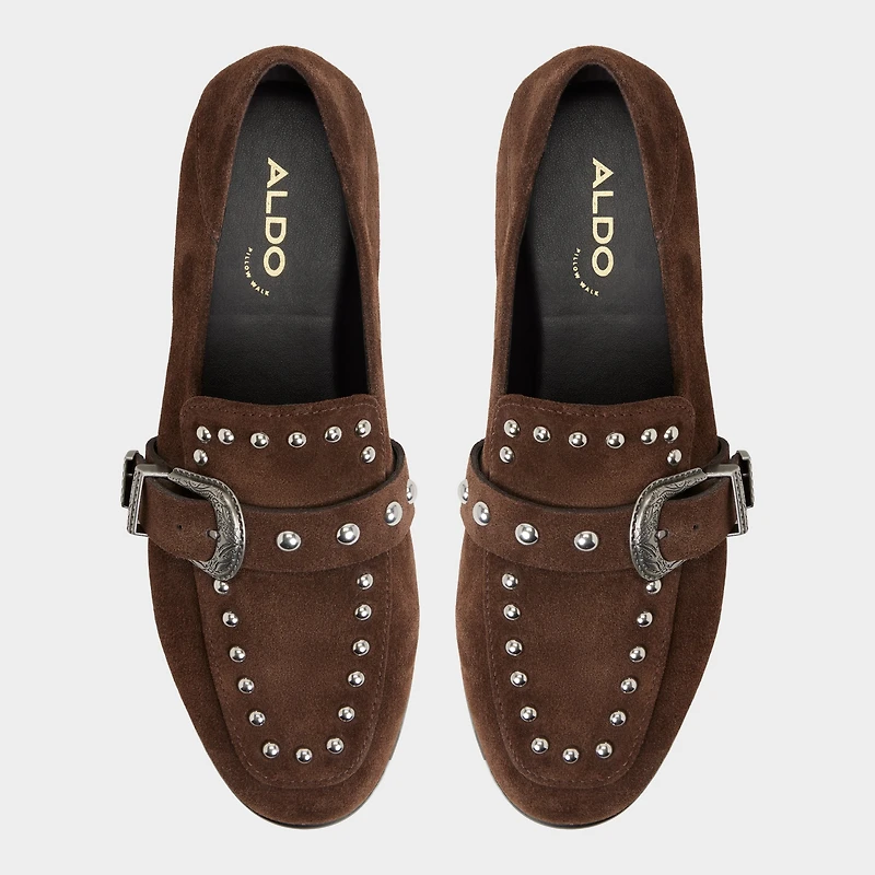 Enola Dark Brown Women's Loafers & Oxfords | ALDO Canada
