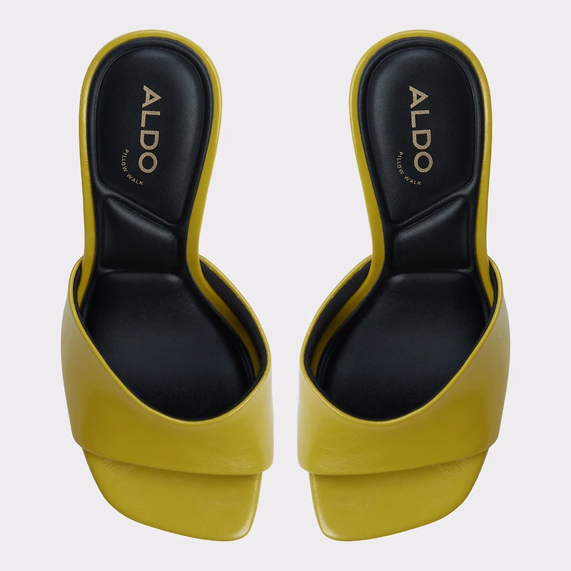 Evadalia Lime Green Women's Mule slides | ALDO US