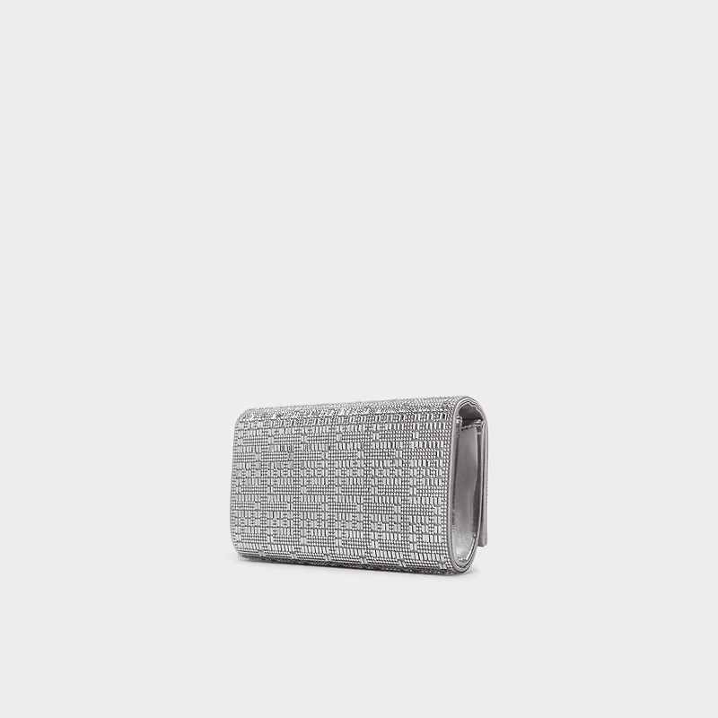 Fahari Silver Synthetic Mixed Material Women's Clutches & Evening bags | ALDO Canada