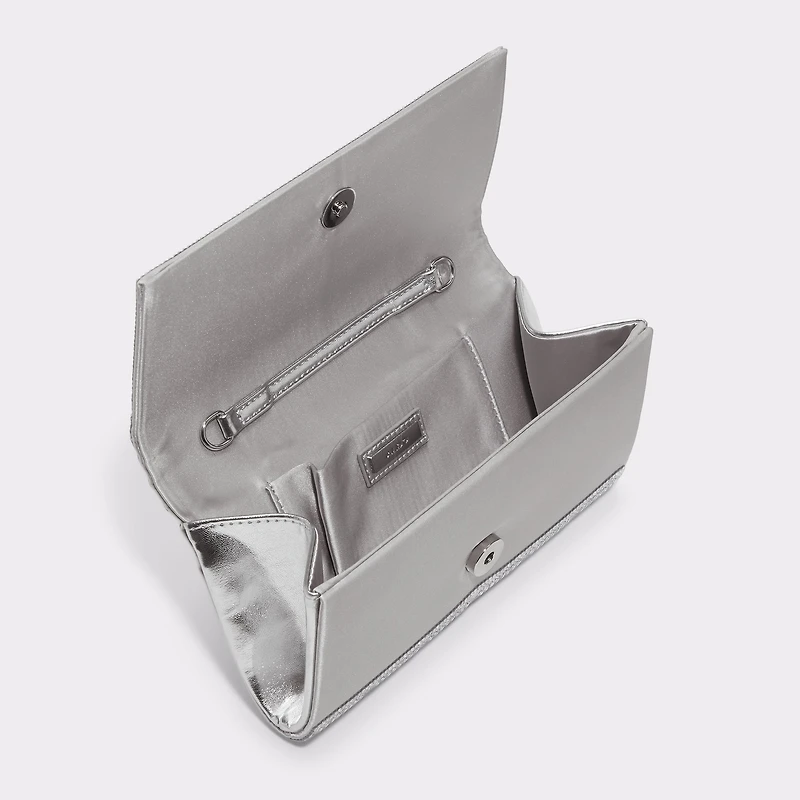 Fahari Silver Synthetic Mixed Material Women's Clutches & Evening bags | ALDO Canada