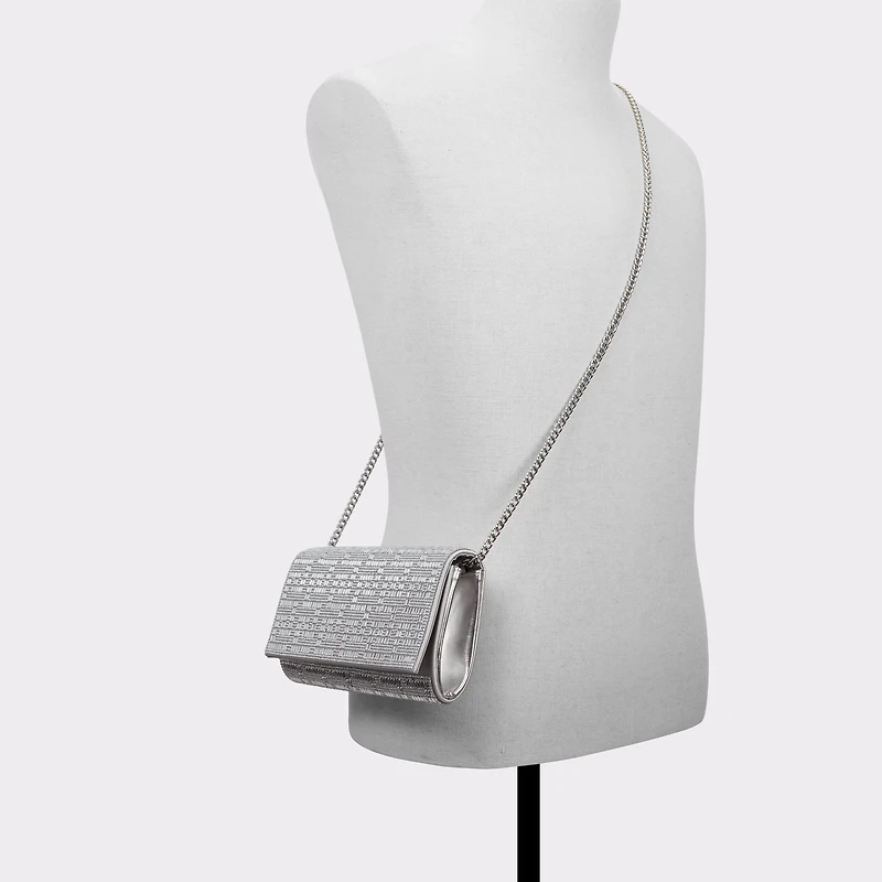 Fahari Silver Synthetic Mixed Material Women's Clutches & Evening bags | ALDO Canada