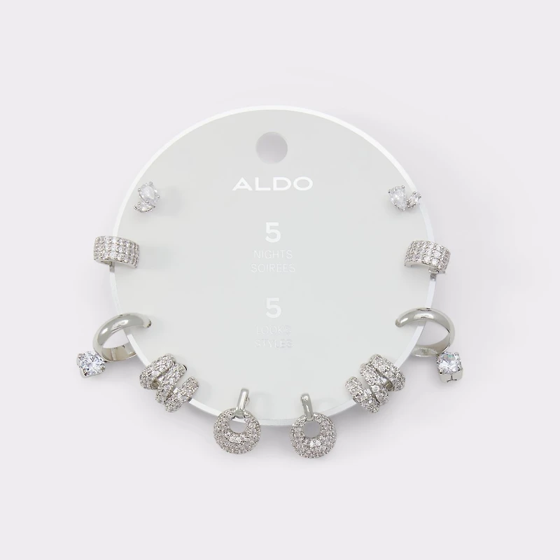 Fivelookss Silver/Clear Multi Women's Earrings | ALDO US