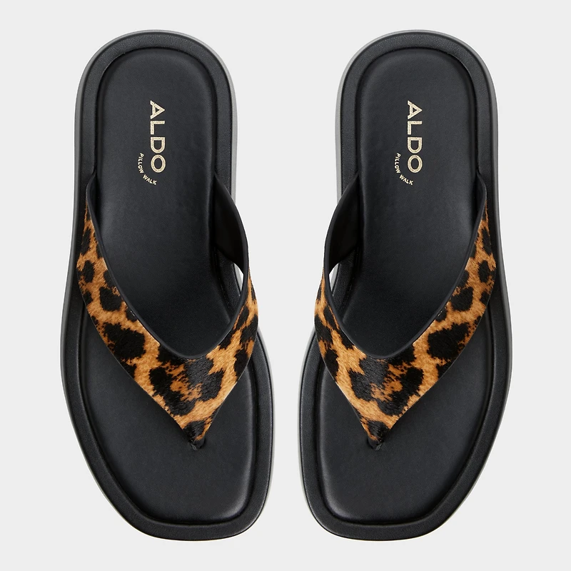 Grettle Marron Multi Femmes Sandales tongs | ALDO Canada