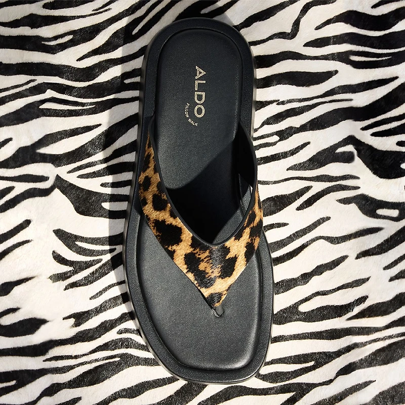 Grettle Marron Multi Femmes Sandales tongs | ALDO Canada