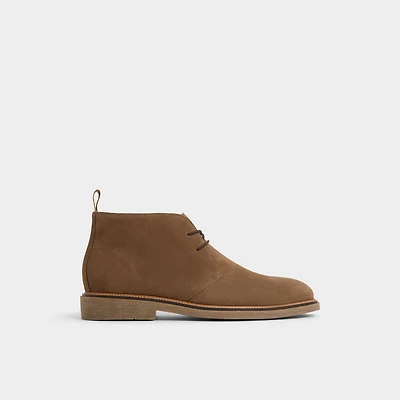Jefrey Dark Brown Leather Suede Men's Chukka boots | ALDO Canada