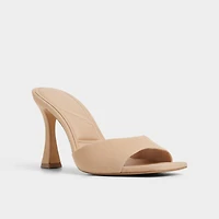 Jennifer Medium Beige Women's Heeled mules | ALDO Canada
