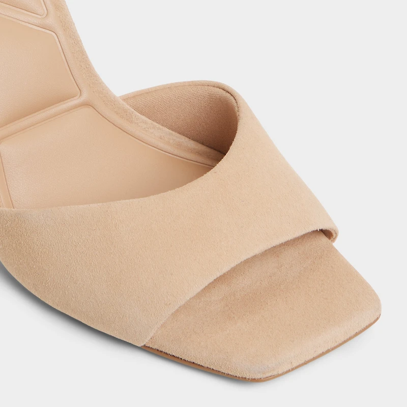 Jennifer Medium Beige Women's Heeled mules | ALDO Canada