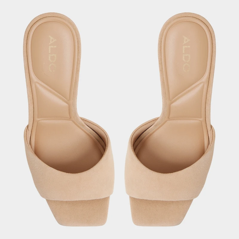 Jennifer Medium Beige Women's Heeled mules | ALDO Canada