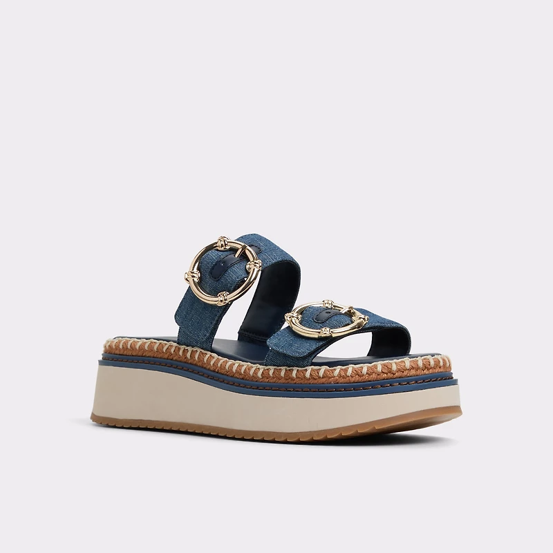 Kaeithien Dark Blue Women's Platform sandals | ALDO US
