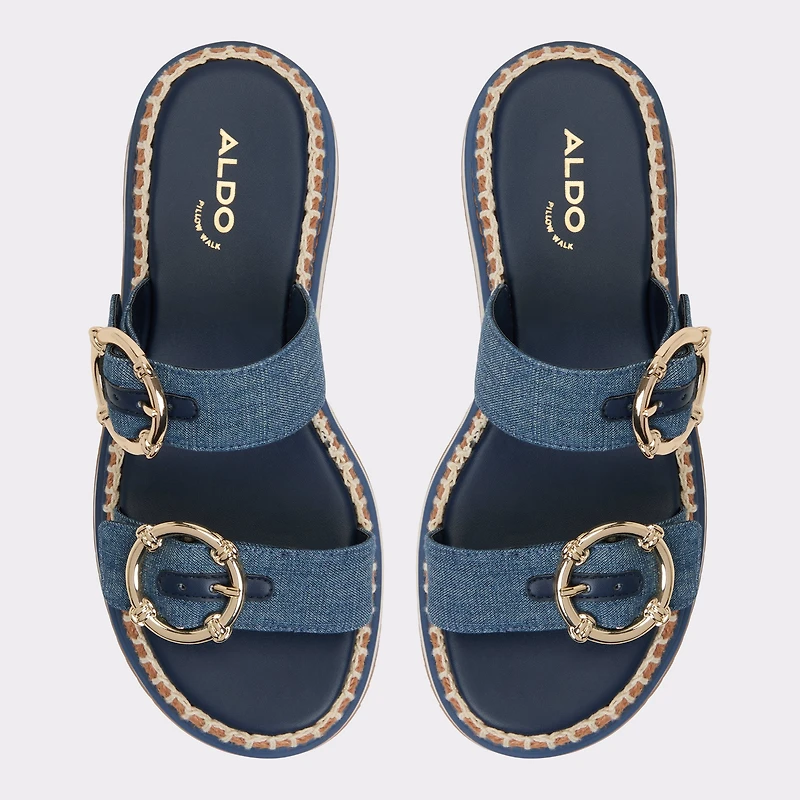 Kaeithien Dark Blue Women's Platform sandals | ALDO US