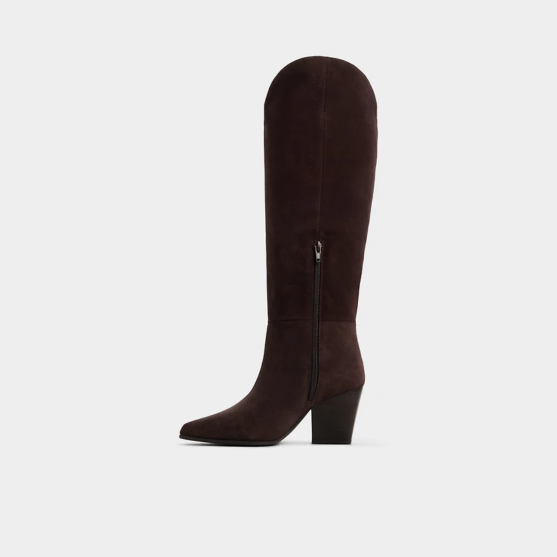 Kaely Dark Brown Women's Tall Boots | ALDO Canada
