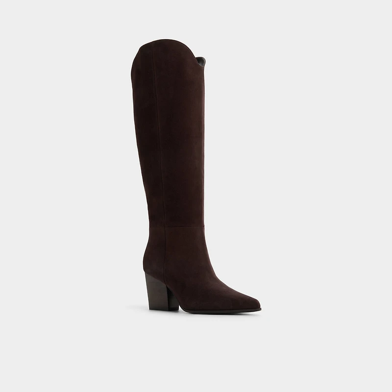 Kaely Dark Brown Women's Tall Boots | ALDO Canada