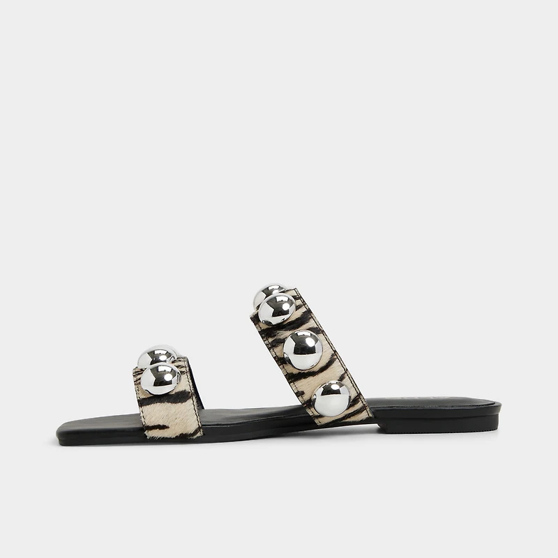 Katalena White/Black Women's Flats | ALDO Canada