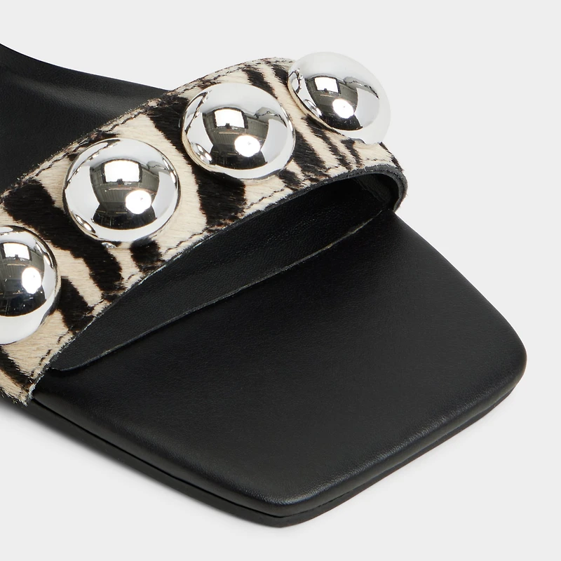 Katalena White/Black Women's Flats | ALDO Canada