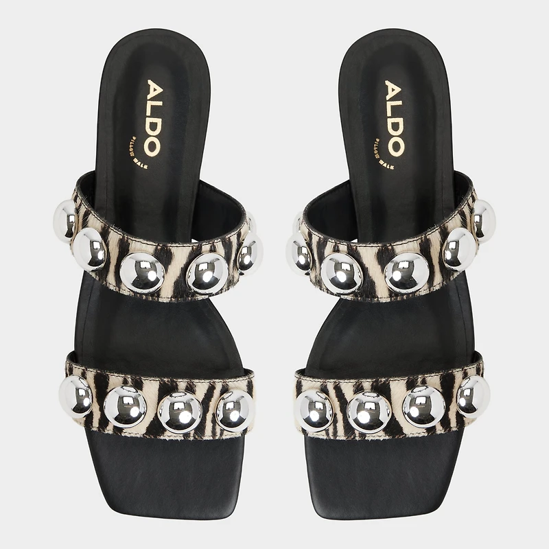 Katalena White/Black Women's Flats | ALDO Canada