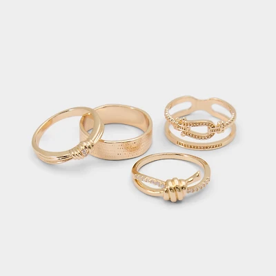 Knotta Gold/Clear Multi Women's Rings | ALDO Canada