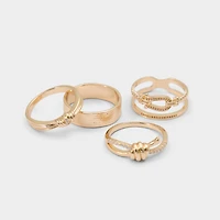 Knotta Gold/Clear Multi Women's Rings | ALDO Canada