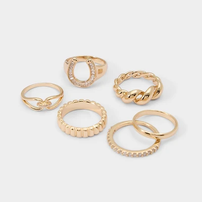 Luckyrings Gold/Clear Multi Women's Rings | ALDO Canada