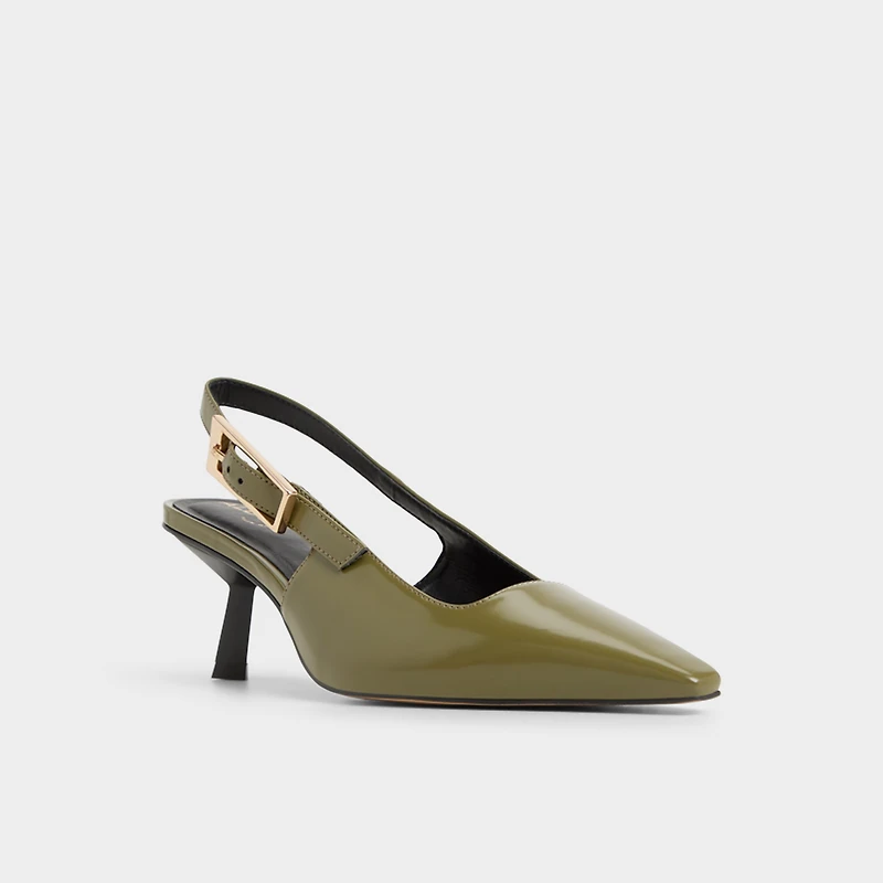 Nealie Khaki Women's Kitten heels | ALDO Canada