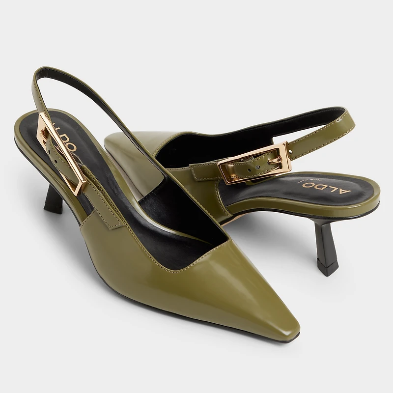 Nealie Khaki Women's Kitten heels | ALDO Canada