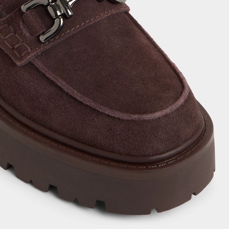 Oneameth Marron Foncé Femmes Mocassins et flâneurs | ALDO Canada