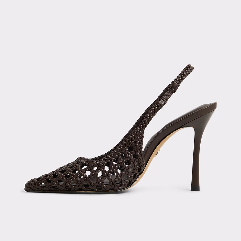 Petras Dark Brown Women's Slingbacks | ALDO US
