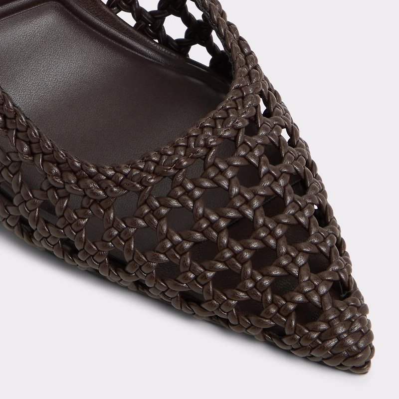 Petras Dark Brown Women's Slingbacks | ALDO US